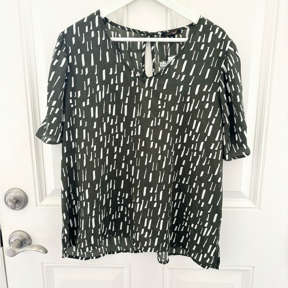 NWT StitchFix Papermoon Delaney Puff Sleeve Blouse XXL